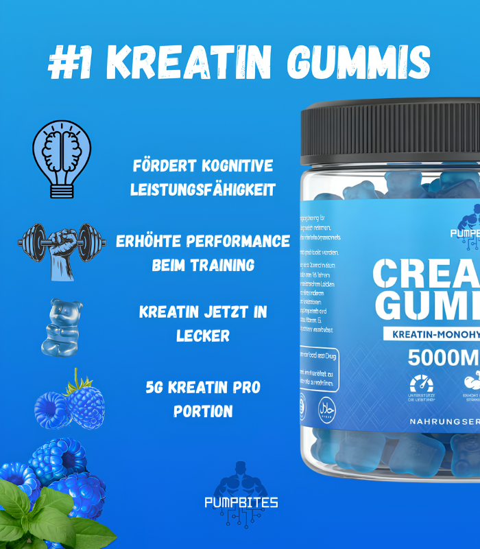 PumpBites Kreatin-Monohydrat-Gummis