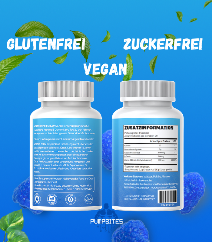 PumpBites Kreatin-Monohydrat-Gummis