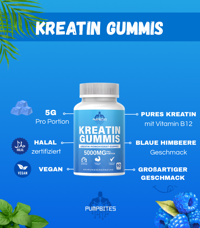 PumpBites Kreatin-Monohydrat-Gummis